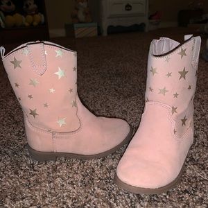 Pink w/ gold stars cowgirl boots